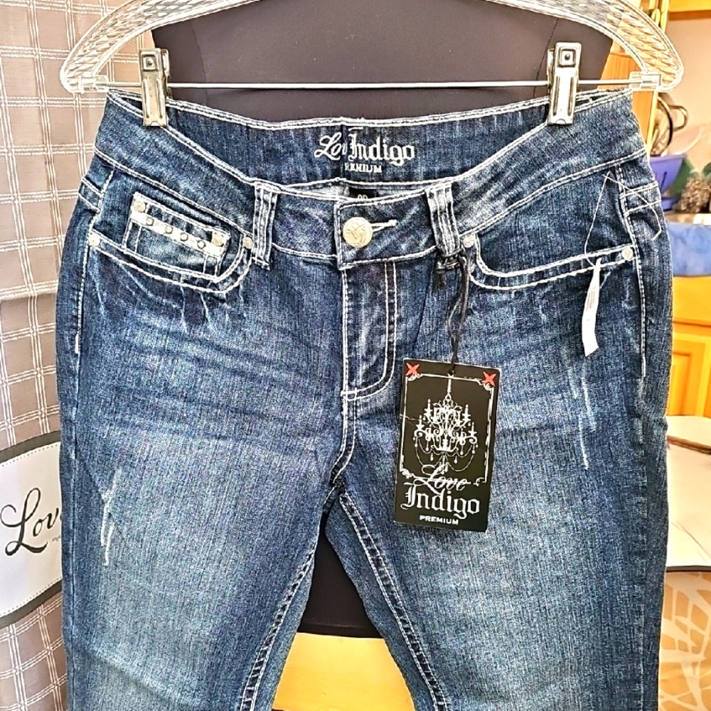Love Indigo Women's Blue Jeans